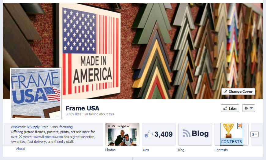 Frame USA Facebook Page
