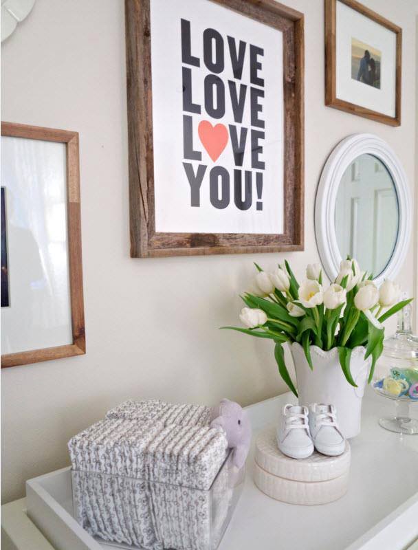 Not just for photography - Bachelor winner Molly Mesnick uses our frames for decorating her baby's room! 