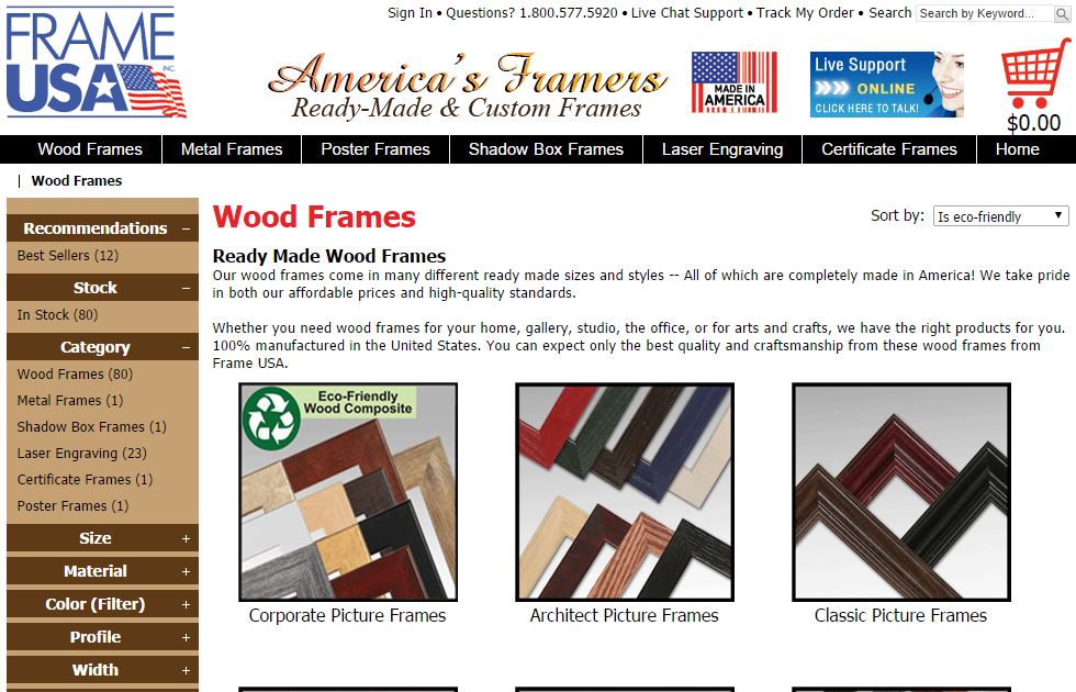 wood picture frames