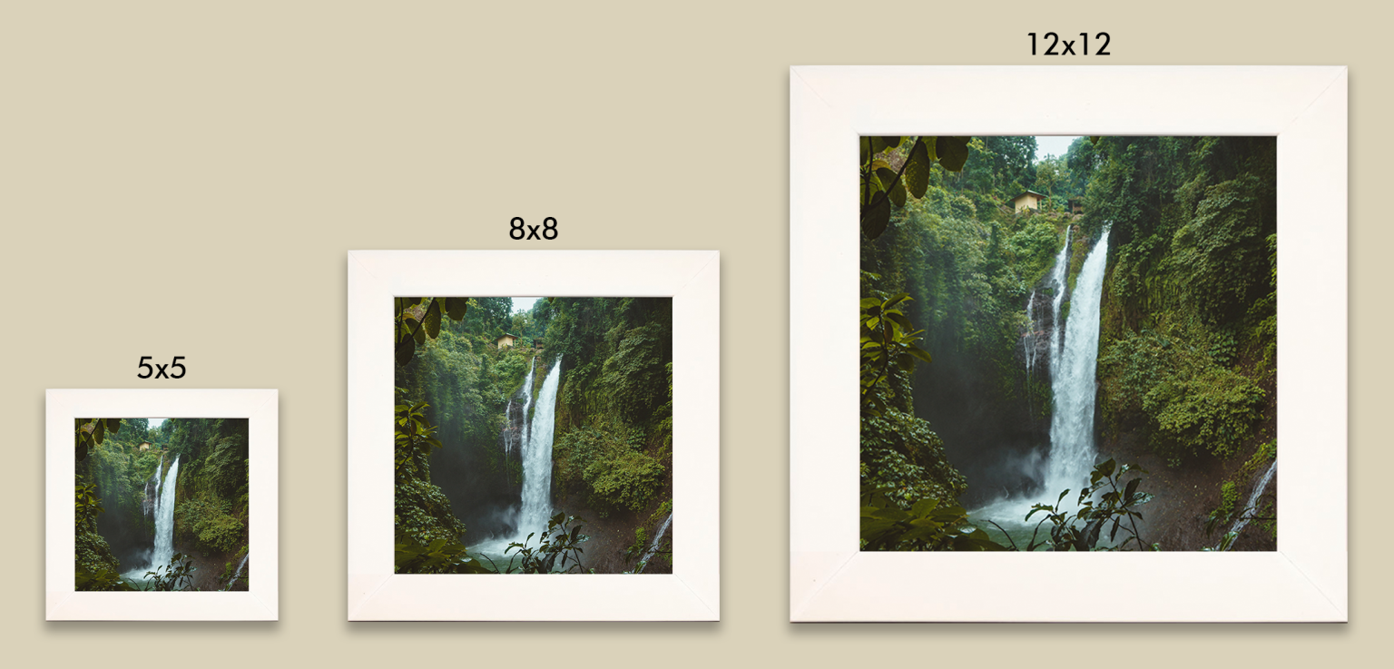 White Square Instagram Picture Frames for a Gallery